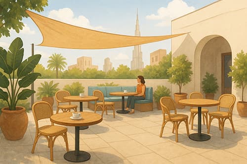 Dubai Outdoor Seating Cafes